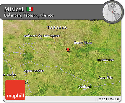 Satellite 3D Map of Misical