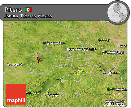 Satellite 3D Map of Pitero