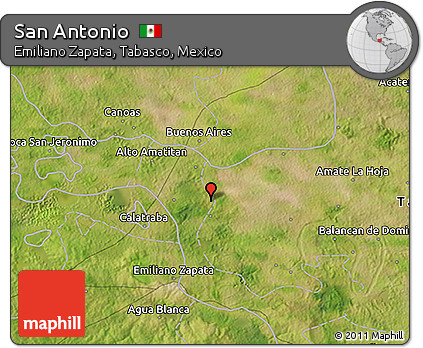 Satellite 3D Map of San Antonio