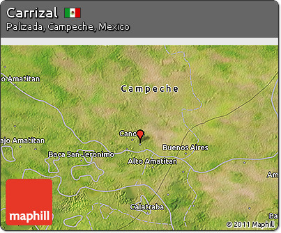 Satellite 3D Map of Carrizal