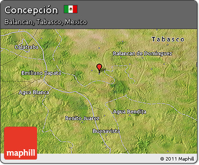 Satellite 3D Map of Concepción