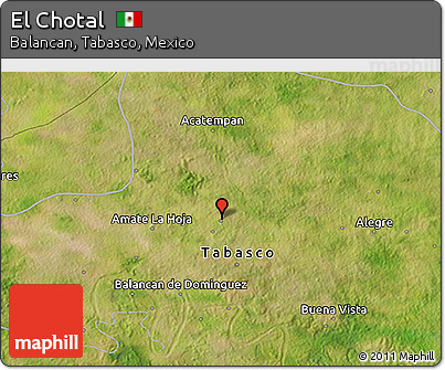 Satellite 3D Map of El Chotal