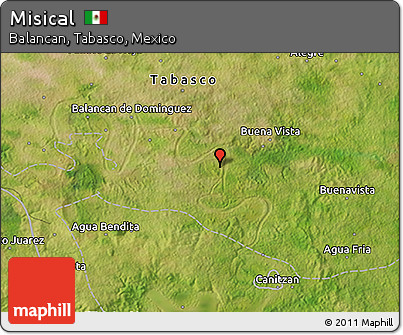 Satellite 3D Map of Misical