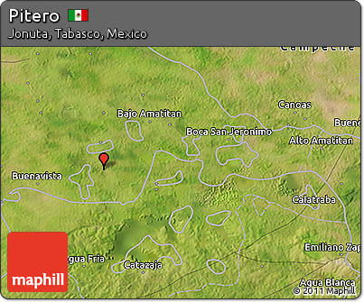 Satellite 3D Map of Pitero