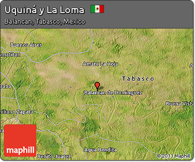 Satellite 3D Map of Uquiná Y La Loma