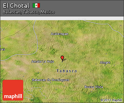 Satellite 3D Map of El Chotal