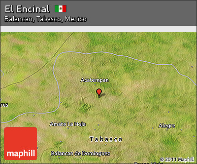 Satellite 3D Map of El Encinal