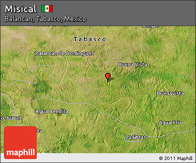 Satellite 3D Map of Misical