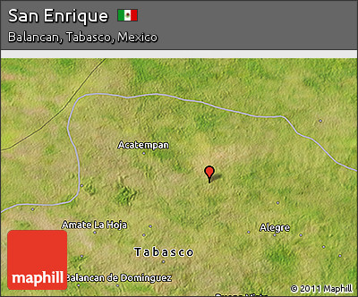 Satellite 3D Map of San Enrique