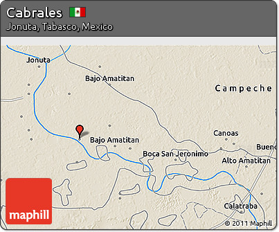 Shaded Relief 3D Map of Cabrales