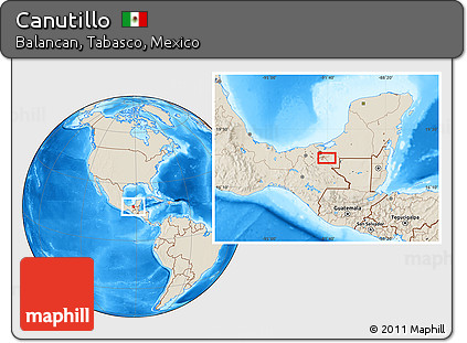 Shaded Relief Location Map of Canutillo