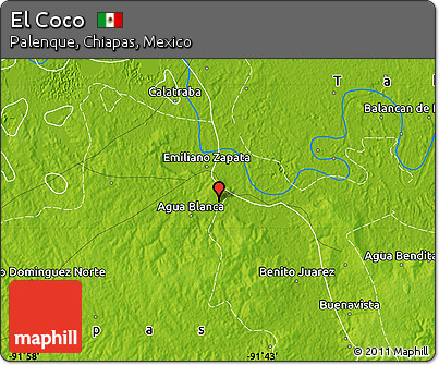 Physical Map of El Coco