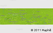 Physical Panoramic Map of the area around 17° 50' 55" N, 91° 43' 29" W