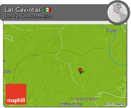 Physical 3D Map of Las Gaviotas