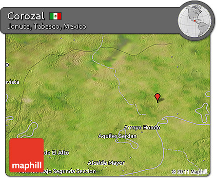 Satellite 3D Map of Corozal
