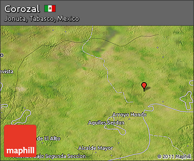 Satellite 3D Map of Corozal