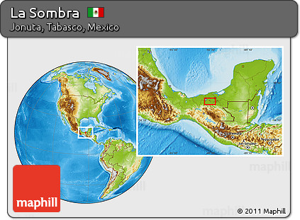 Physical Location Map of La Sombra