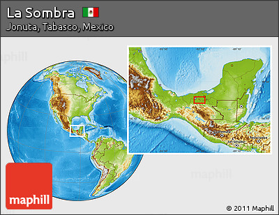 Physical Location Map of La Sombra