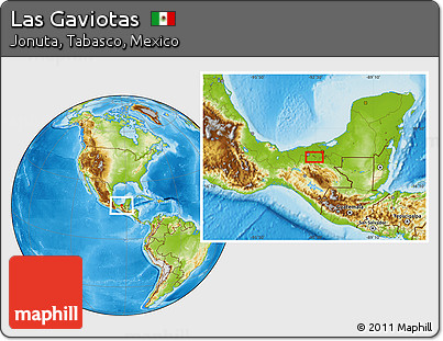 Physical Location Map of Las Gaviotas