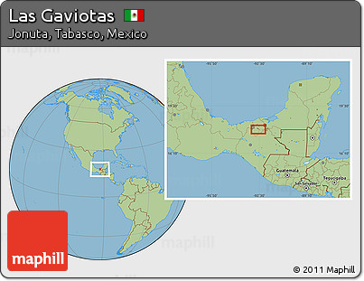 Savanna Style Location Map of Las Gaviotas
