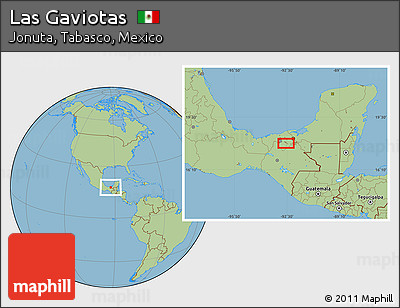 Savanna Style Location Map of Las Gaviotas