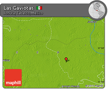 Physical Map of Las Gaviotas