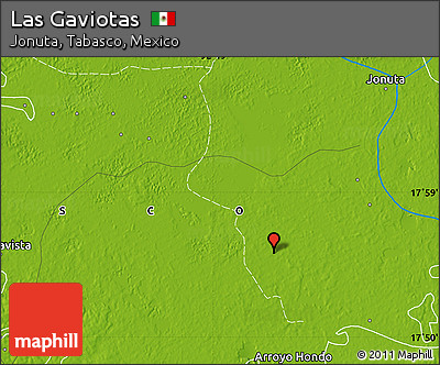 Physical Map of Las Gaviotas