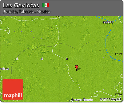 Physical Map of Las Gaviotas