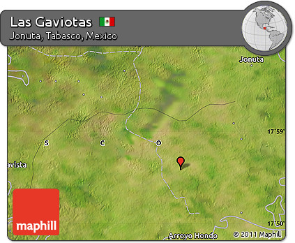 Satellite Map of Las Gaviotas