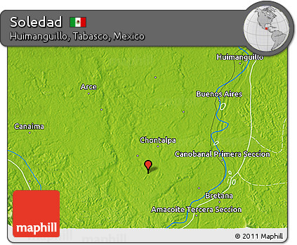 Physical 3D Map of Soledad