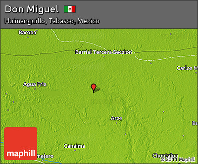 Physical 3D Map of Don Miguel