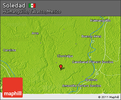 Physical 3D Map of Soledad