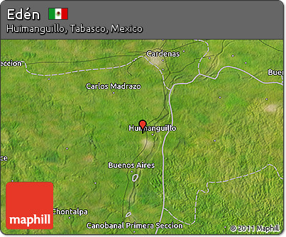Satellite 3D Map of Edén