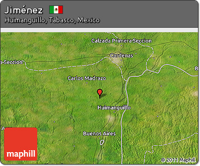 Satellite 3D Map of Jiménez