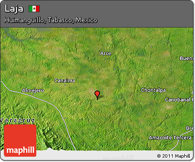 Satellite 3D Map of Laja