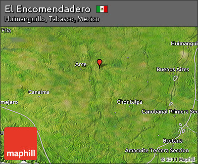 Satellite 3D Map of El Encomendadero