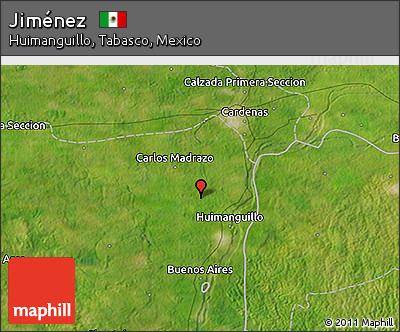 Satellite 3D Map of Jiménez