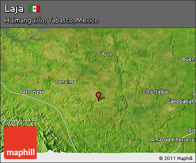 Satellite 3D Map of Laja