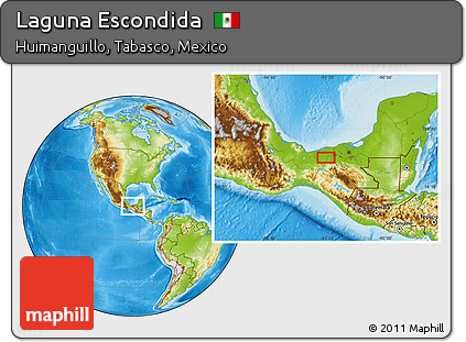 Physical Location Map of Laguna Escondida