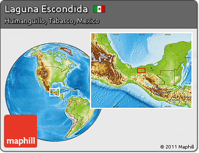 Physical Location Map of Laguna Escondida