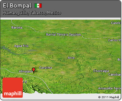Satellite Panoramic Map of El Bompal