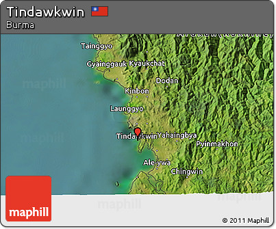 Satellite 3D Map of Tindawkwin