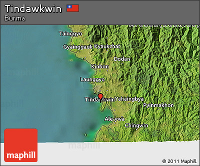 Satellite 3D Map of Tindawkwin
