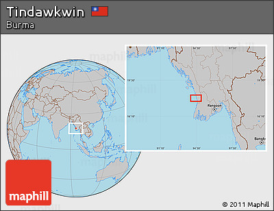 Gray Location Map of Tindawkwin
