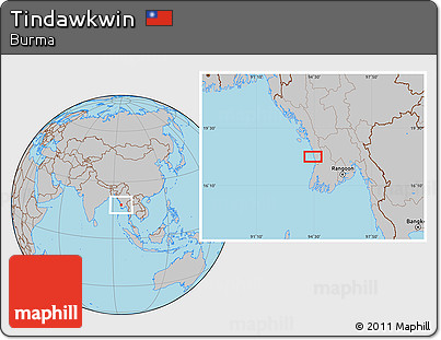 Gray Location Map of Tindawkwin