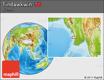 Physical Location Map of Tindawkwin