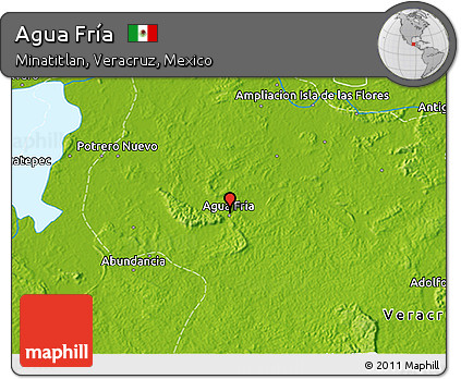 Physical 3D Map of Agua Fría