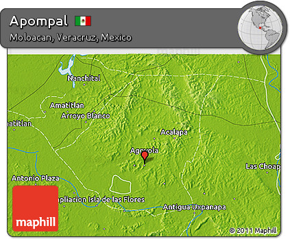 Physical 3D Map of Apompal