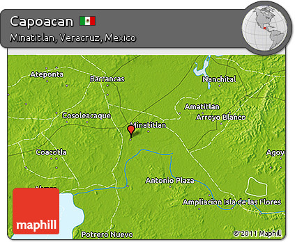 Physical 3D Map of Capoacan