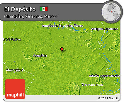 Physical 3D Map of El Depósito
